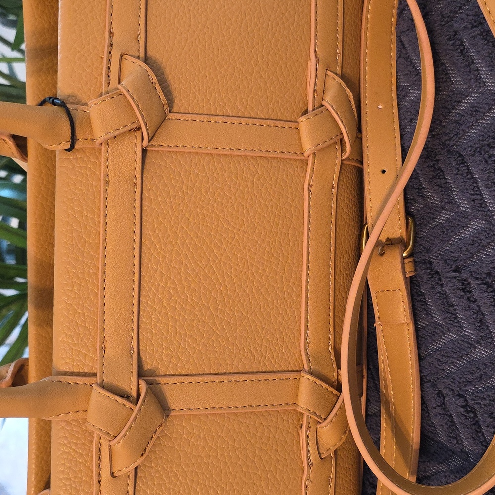 Steve Madden Tan Leather Satchel - Picture 3 of 10